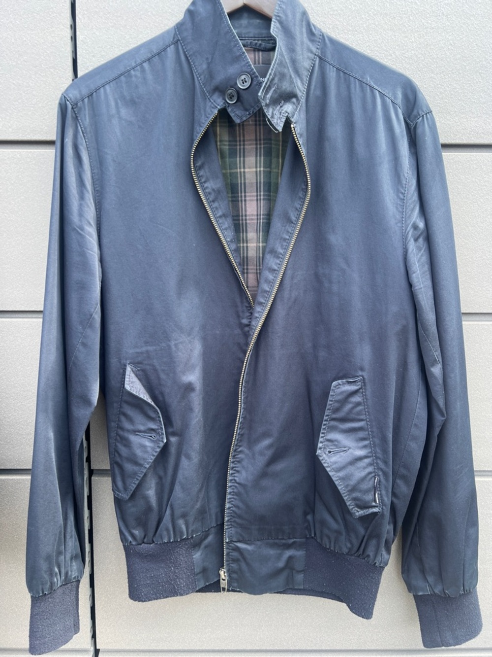 Men's Navy Blue Harrington Jacket